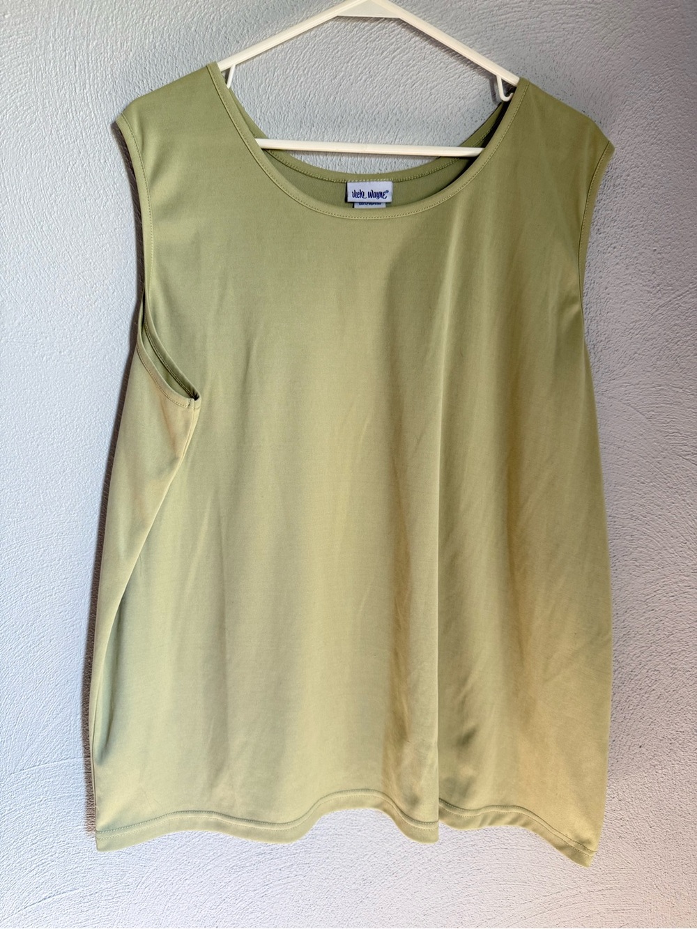 Vicki Wayne Light Olive Women's Sleeveless Tank Top